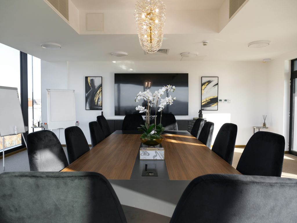 Penthouse meeting room table