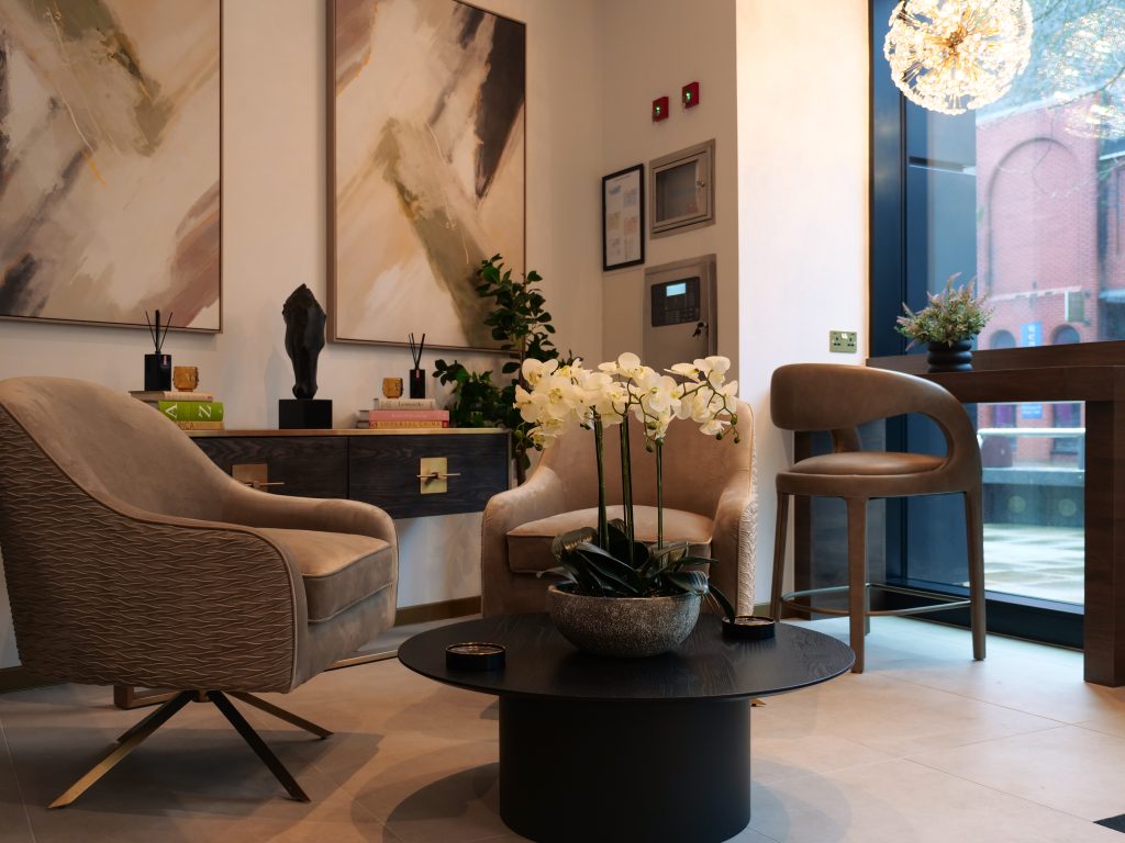 Entrance of office spaces