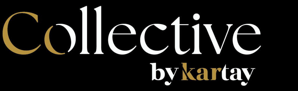 Collective By Kartay Logo on Black Background